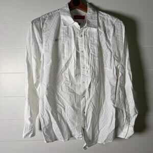 Talbots "The Oprah Magazine Collection" White Tuxedo Long Sleeve Sz 14